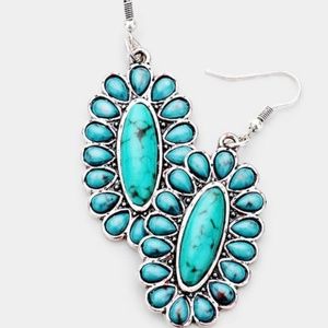 Tribal Natural Stone Earrings (ONE LEFT)